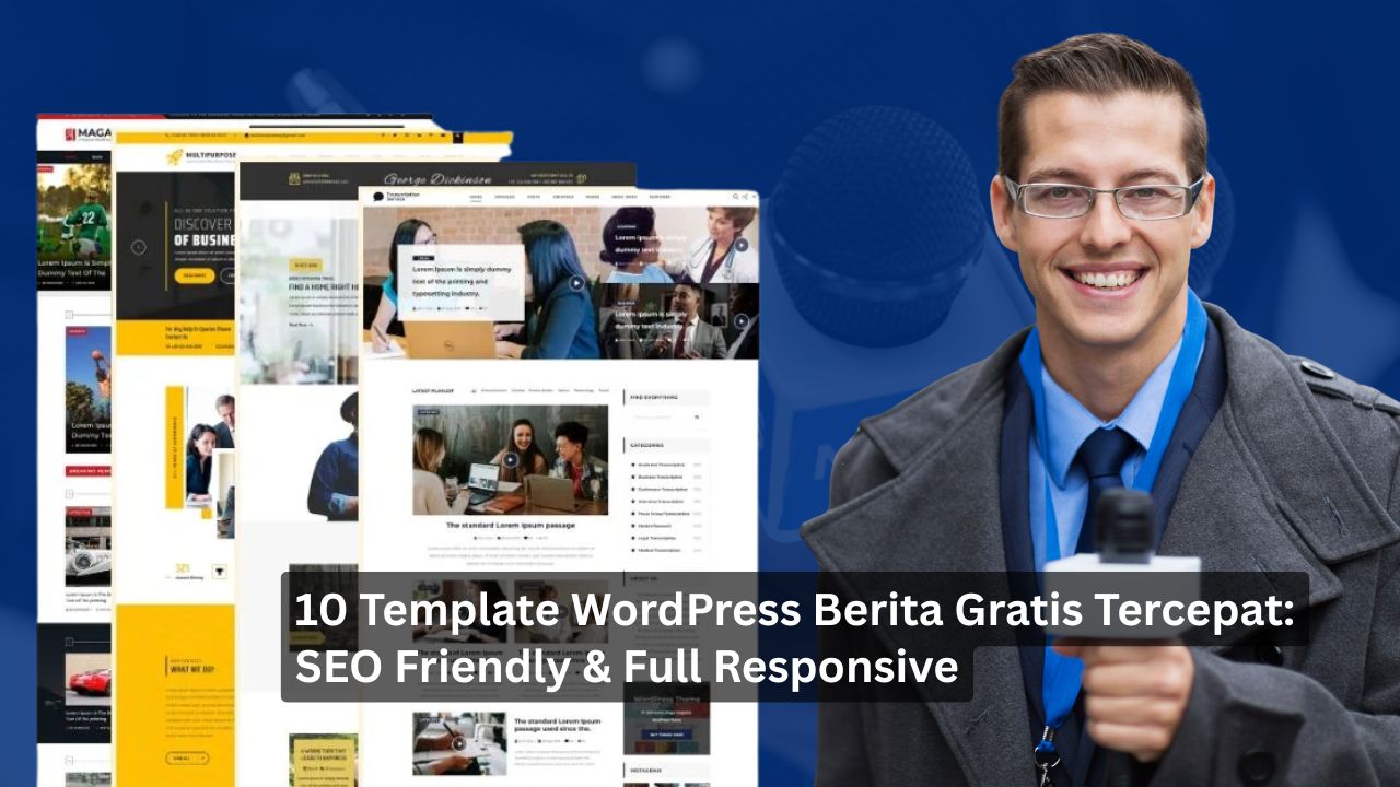 10 Template WordPress Berita Gratis Tercepat: SEO Friendly & Full Responsive